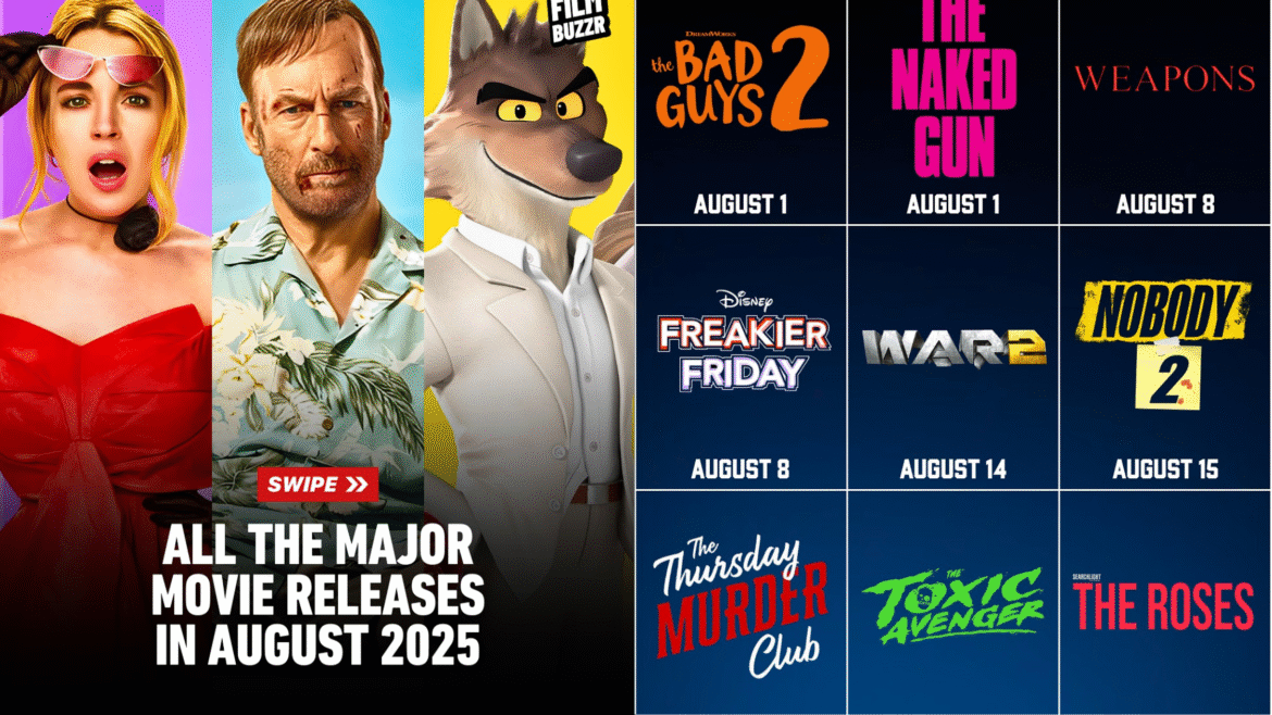 August 2025 movie releases