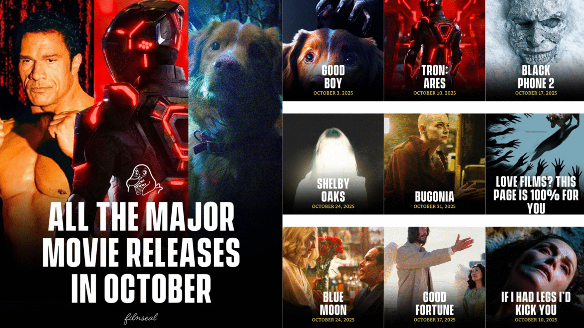 All Major Movie Releases in October 2025
