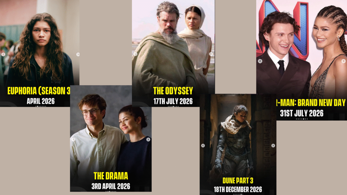 Zendaya Movies and TV Shows 2026